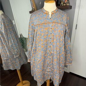 Floral‎ Button-Up Dress